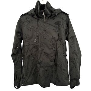 Holden Kaori Eco Jacket Art Printed Snowboard Skeletons Black Small